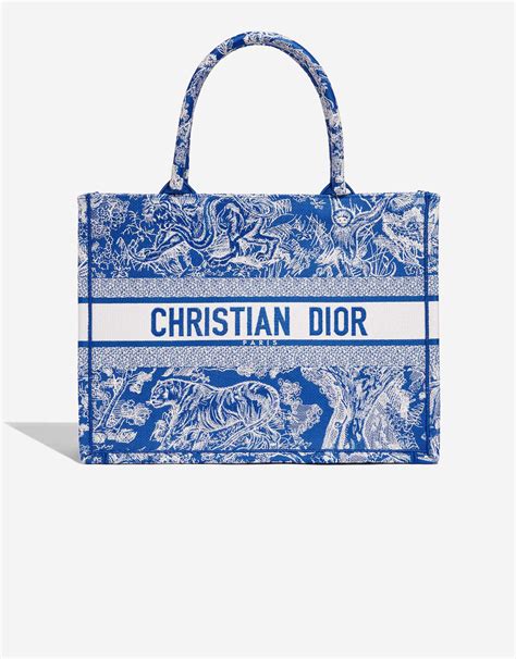 dior blue and white bag|lady dior bag white.